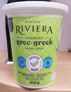 Maison Riviera - Greek Style Yogurt - Plain